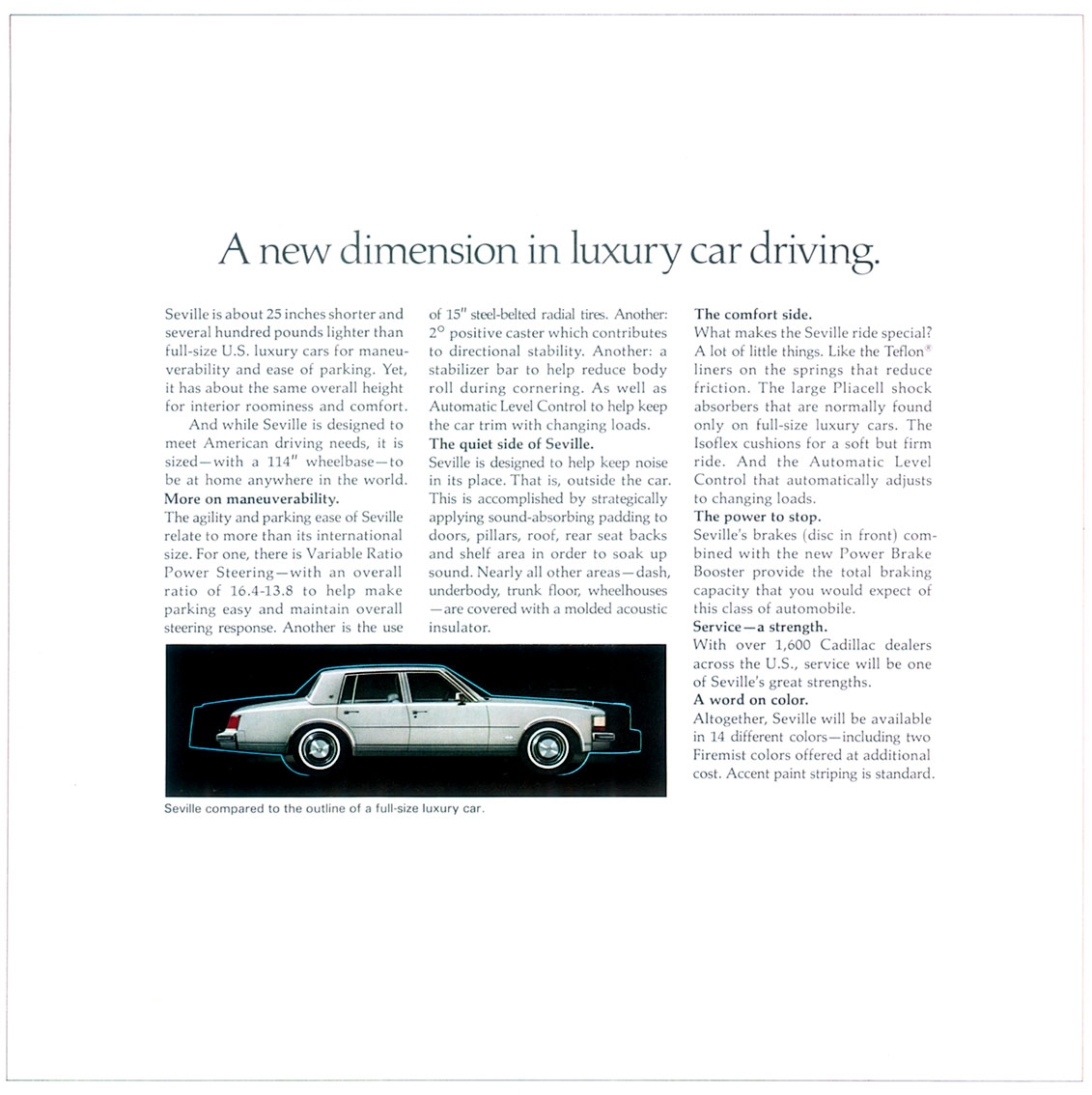 1976 Cadillac Seville Brochure Page 8